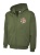 New Model Army Khaki Classic Zip Through Hoodie With Embroidered Logo: XXL