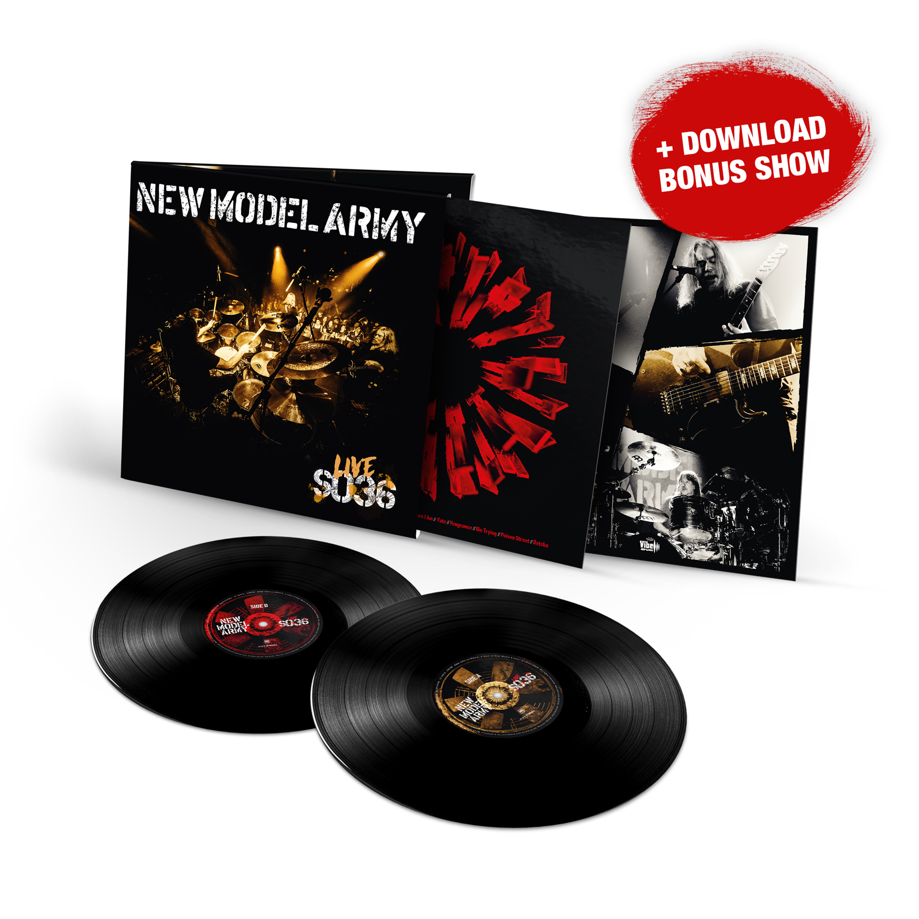 SO36 Limited Edition Black 2LP Gatefold + Download Bonus Show