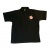 NMA - Black Polo Shirt with embroidered logo: S